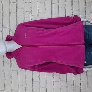 Columbia June Lake Fleece Long Sleeve Outdoor/Activewear Zip Up Jacket Fuchsia